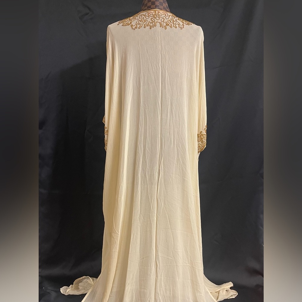 Jeannie McQueeny beige cover up - Picture 2 of 3
